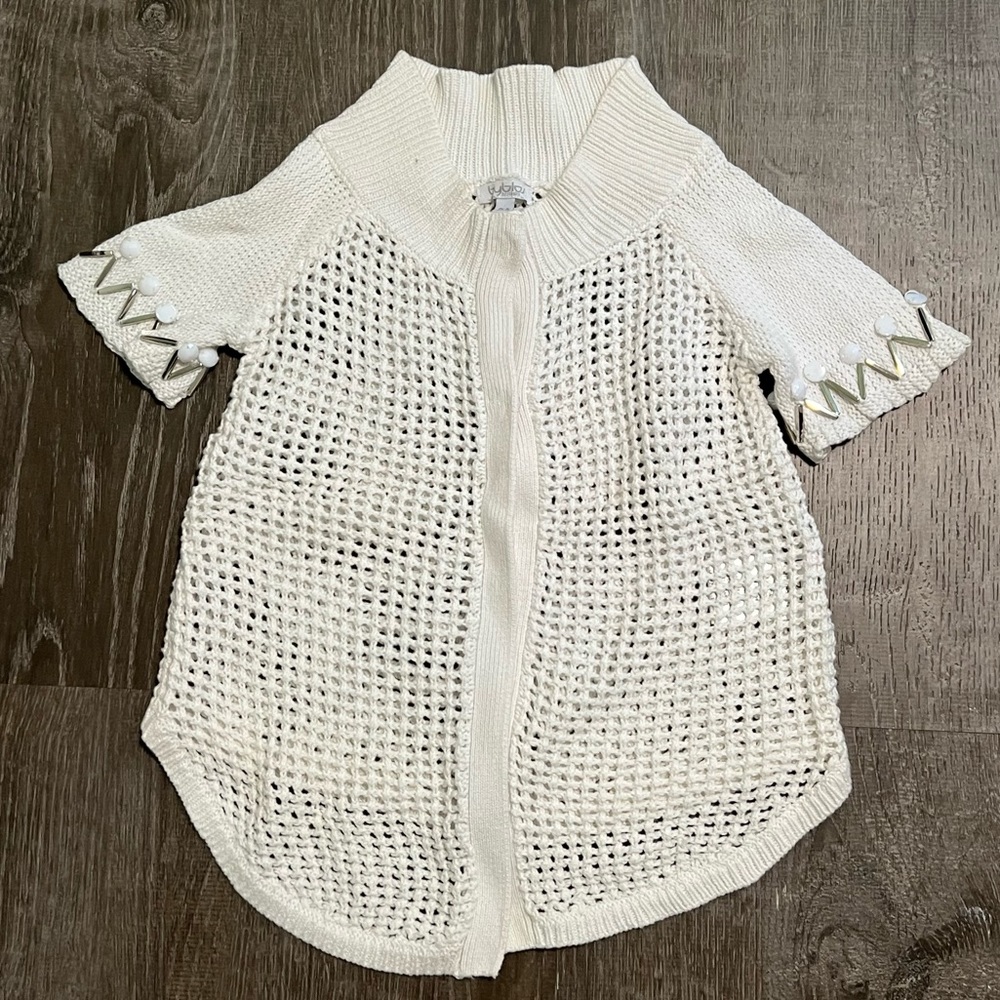 BYBLOS***White Knit Girls Top***Size 3A $350